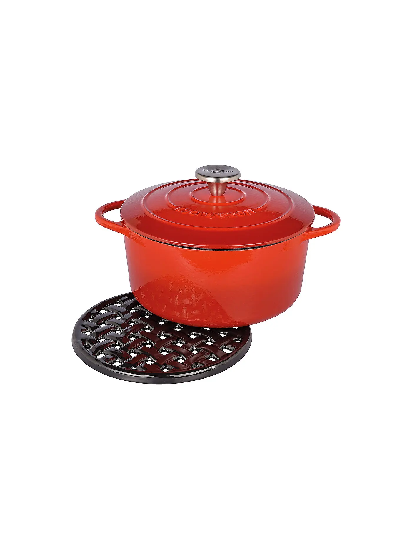 KÜCHENPROFI | Topfuntersetzer rund 20cm Guss/Schwarz | 